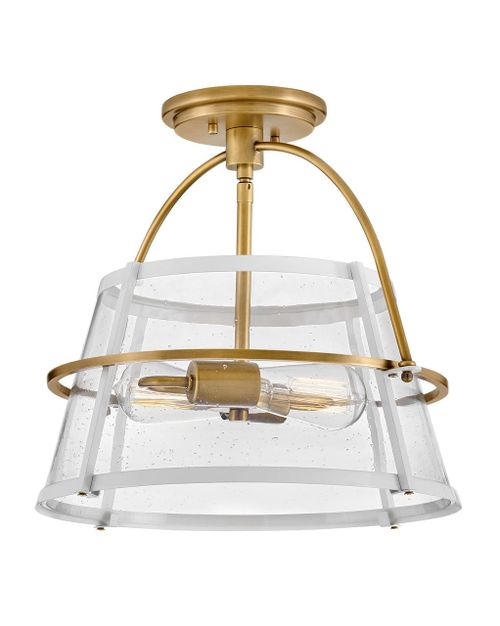 Heritage Brass LED Semi-Flush Mount from the Tournon Collection