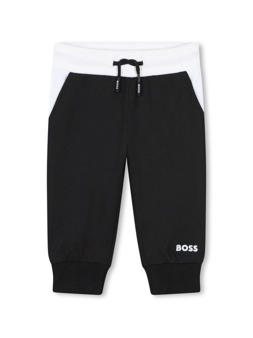 Stripe-print tracksuit - Black