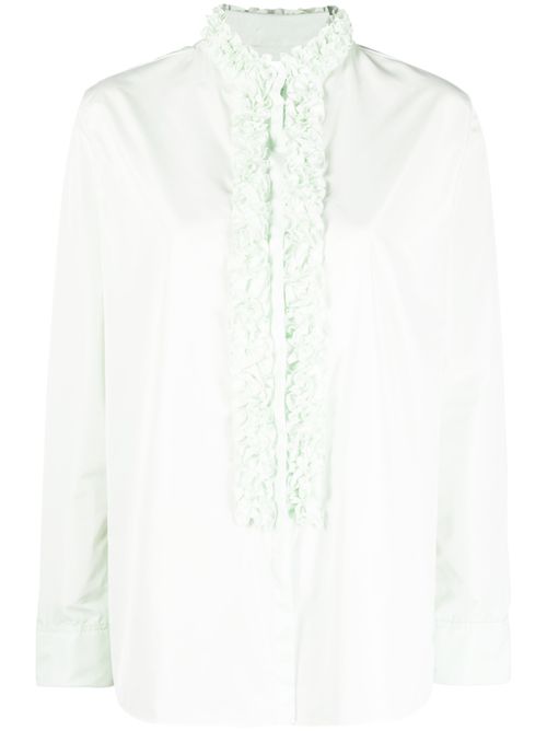 Ruffle-detail blouse - Green