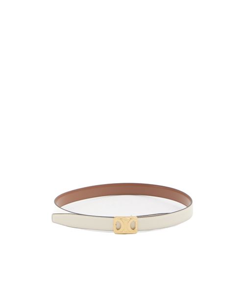 MEDIUM REVERSIBLE FRAMED TRIOMPHE BELT IN TAURILLON