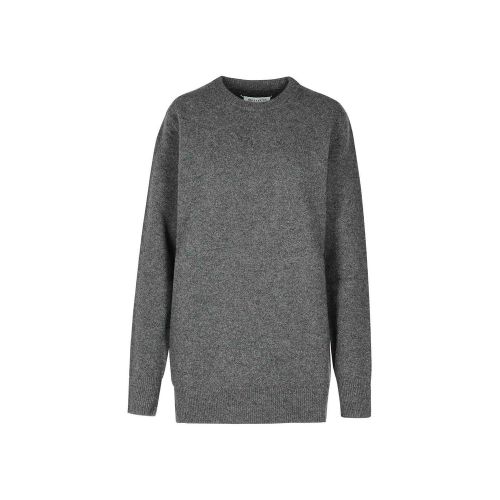 Wool Crew-Neck Sweater — Gray