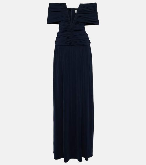 Off-shoulder midi dress