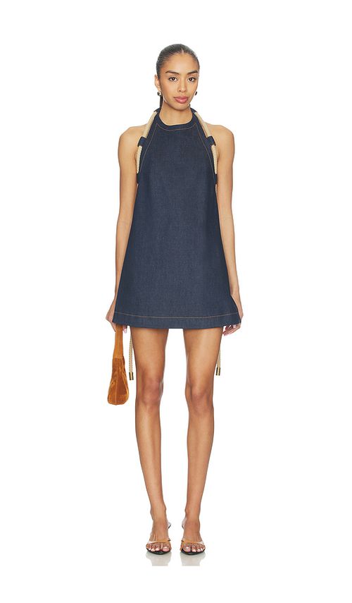 Monse Rope A-line Mini Dress in Blue. 0. Also