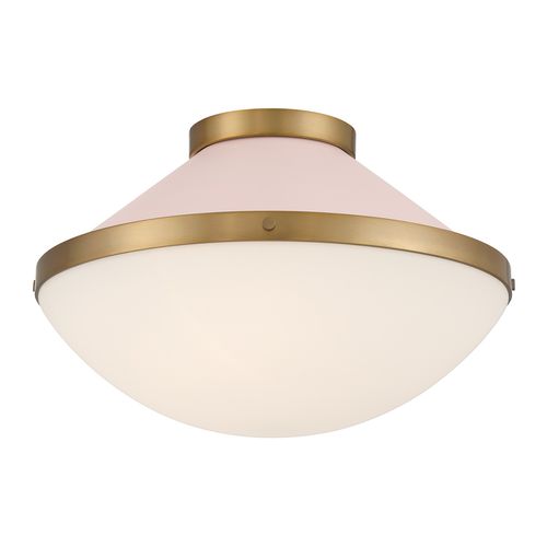 Vibrant Gold + Blush Flush Mount from the Xander Collection