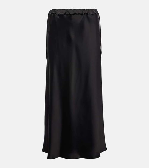 Editore satin midi skirt