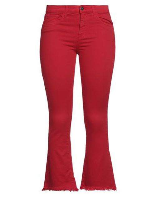 Woman Pants Red Size 2 Cotton, Elastane