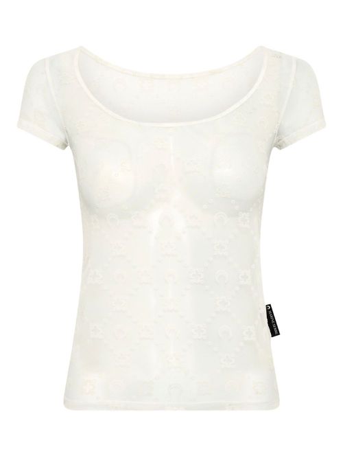 Marine Serre mesh top - White