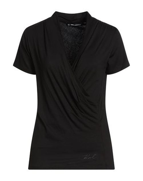 Woman Top Black Size M Viscose, Elastane