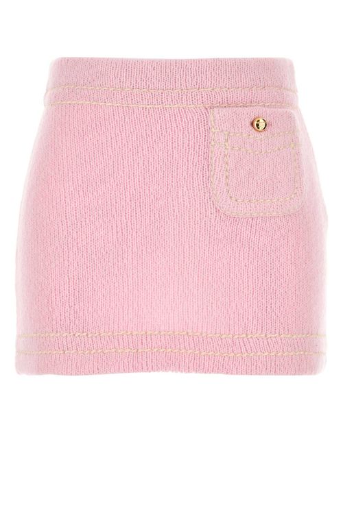 Cashmere Mini Skirt — Pink