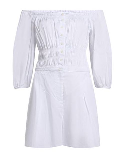 Woman Playsuit White Size 2 Cotton, Polyamide, Elastane