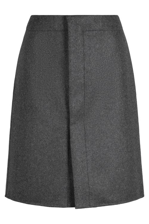 Tod's Cashmere Mini Skirt with Side Pockets and Front Slit
