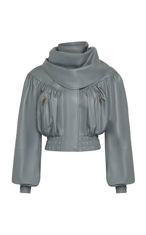 Valiant Cropped Leather Jacket - Moda Operandi