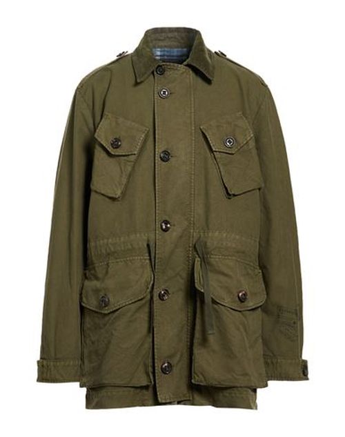 Man Jacket Military green Size 36 Cotton