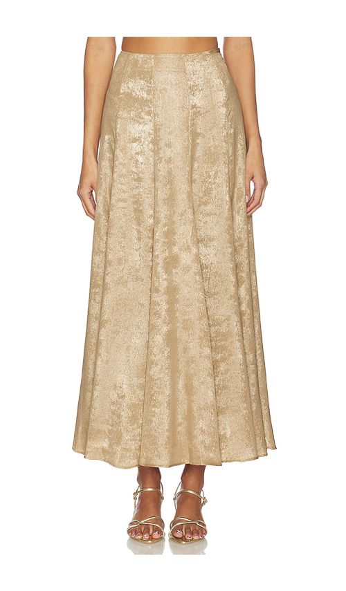 Azeeza JUPE SOREN en Metallic Gold. M. Also en L