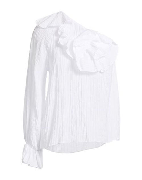Woman Top White Size S Rayon, Polyamide