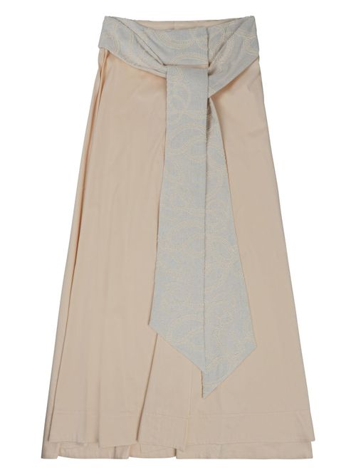 Tika Linen-Blend Skirt
