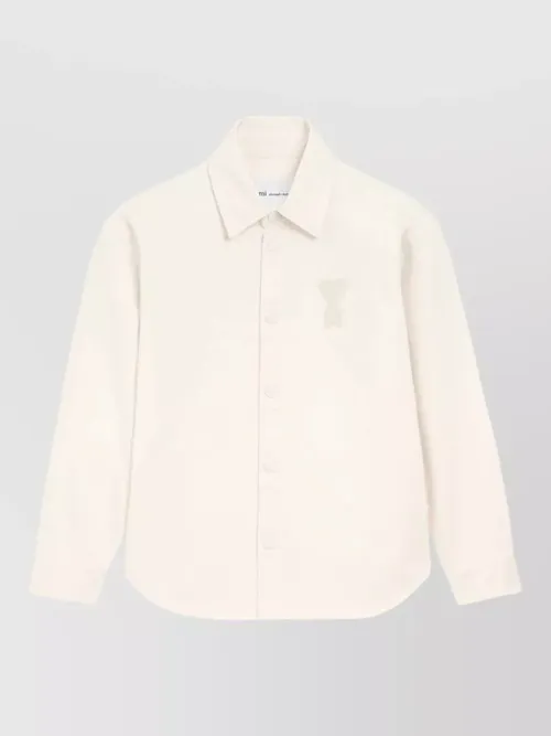 Ami Paris - straight shirt collar long sleeves button cuff