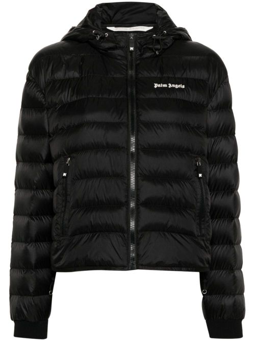 Logo-print Hooded Down Jacket