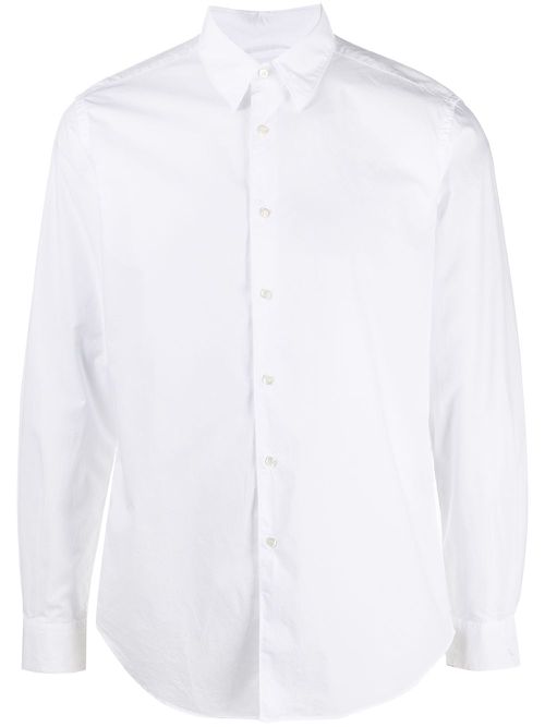 Button-up cotton shirt - White