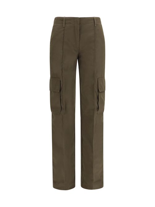 Gabardine Cargo Pants — Green
