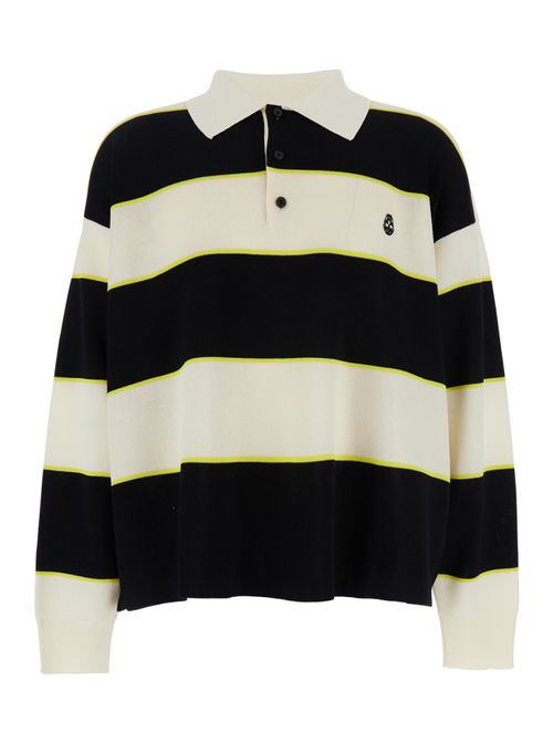 Black Stripes Logo Sweater