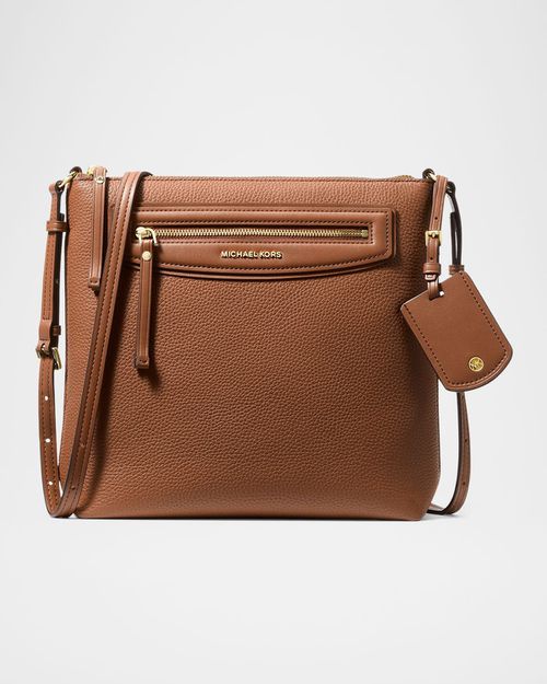 Jet Set Large Leather North-South Crossbody Bag