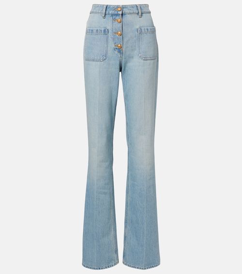 High-rise straight jeans