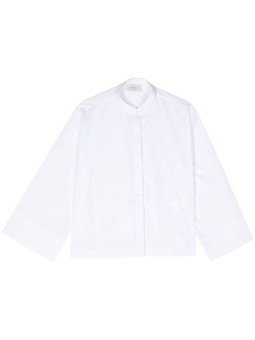 Band-collar shirt - White