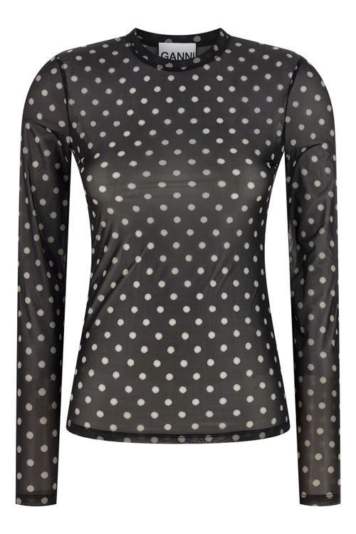 'Printed Sheer' Sweater