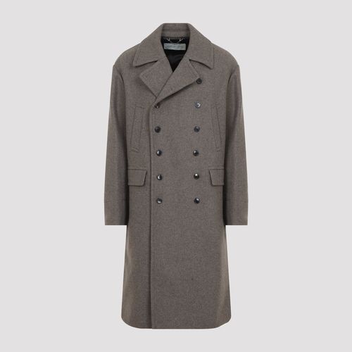 RASCOTT BIS Double-Breasted Wool Peacoat Jacket for Men