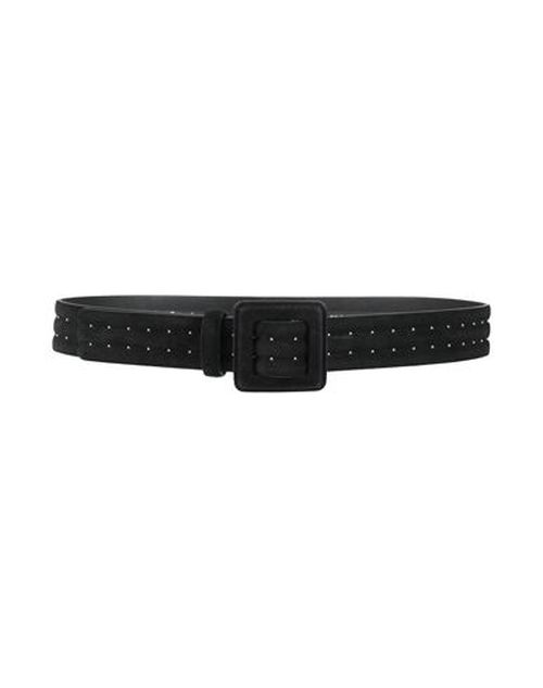 Woman Belt Black Size 30 Calfskin