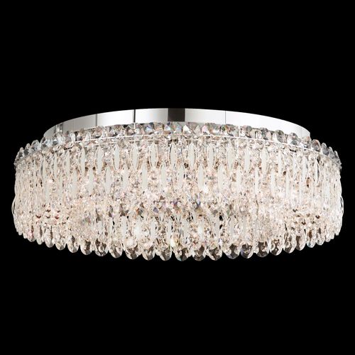 Sarella 12-Light Flush Mount Ceiling Light in Stainless Stee