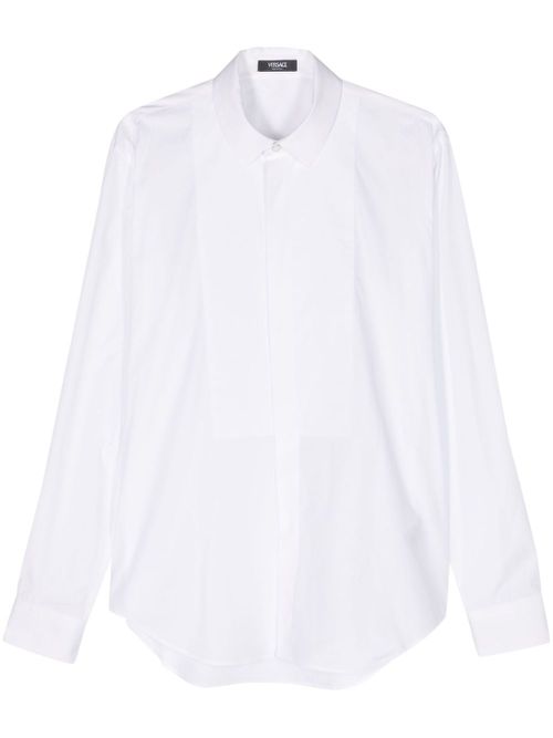 Panelled cotton shirt - White