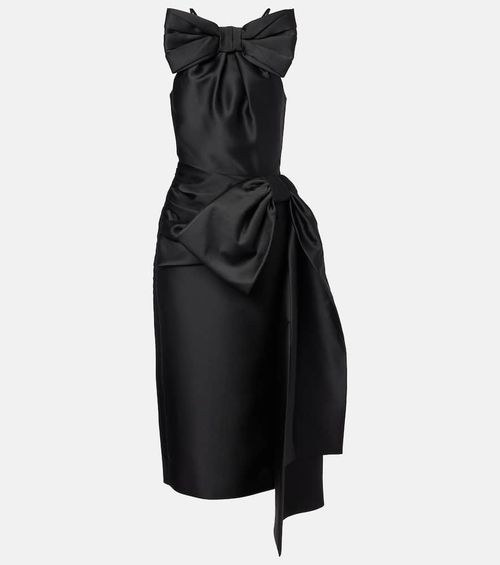 Bow-detail midi dress