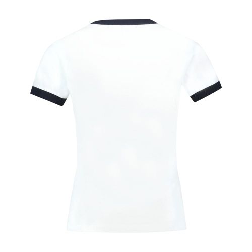 Kitty Print Cotton T-Shirt — white