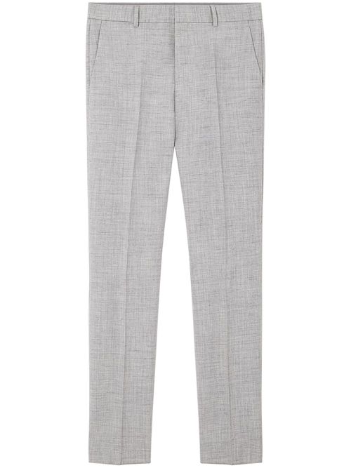 Tailored slim-cut trousers - Grey