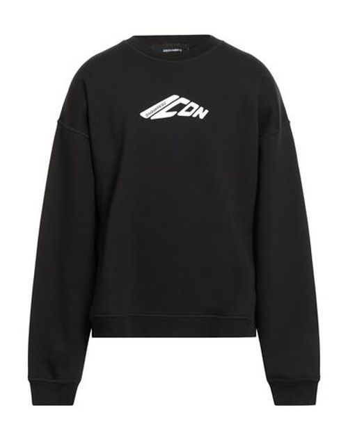 Icon Man Sweatshirt Black Size M Cotton, Polyester