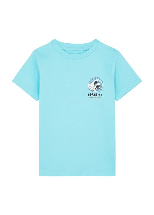 Kids Sharky Waters Printed Cotton T-shirt