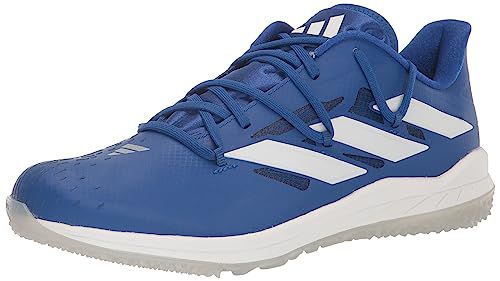 Adidas mens Adizero Afterburner 9 Turf Core Black/Silver Metallic/Carbon