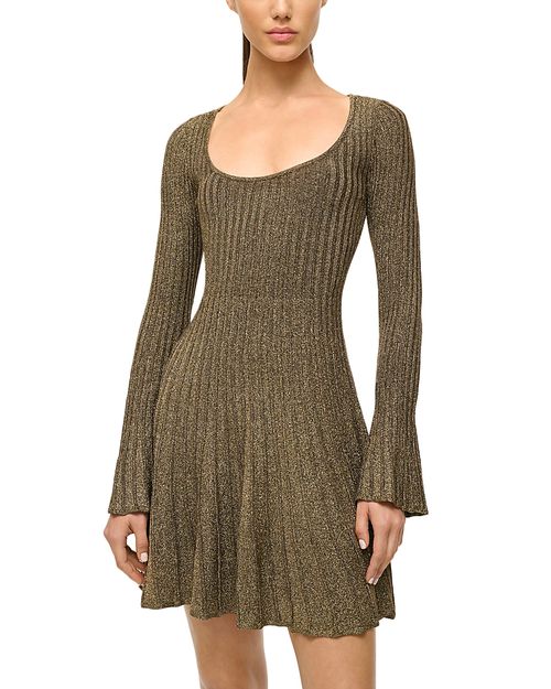 Raquel Metallic Knit Dress