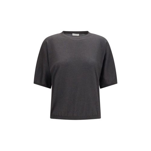 Cashmere and Silk Blend Sweater — Gray