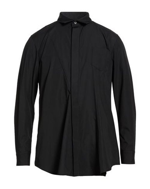 Man Shirt Black Size 1 Polyester, Cotton