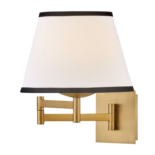 Lacquered Brass LED Task Light Sconce from the Sonia Collection