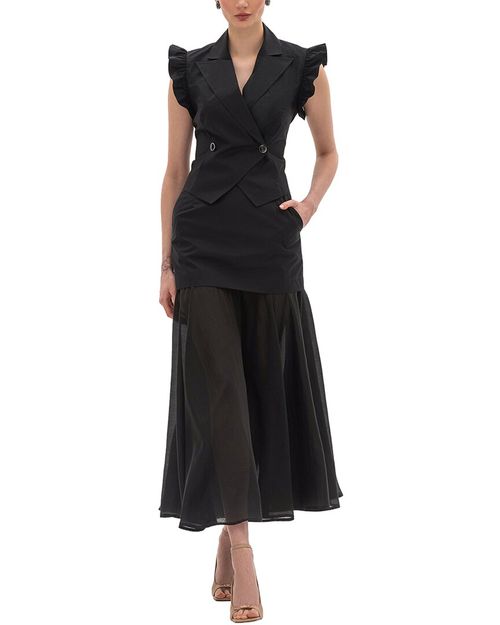 2Pc Vest & Skirt Set