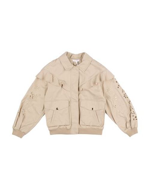 Chloé Kid Girl Jacket Beige Size 10 Cotton