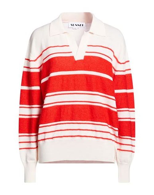 Woman Sweater Tomato red Size L Wool, Mohair wool, Silk