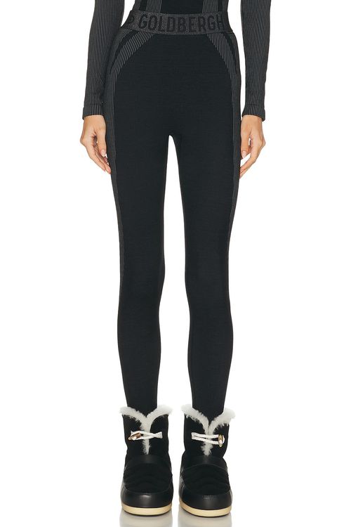 Goldbergh Contour Baselayer Pant in Black - Black. XXS/XS also in L/XL