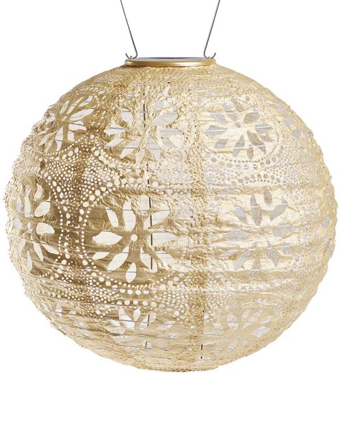 Soji Stella Solar Boho Globe Lantern