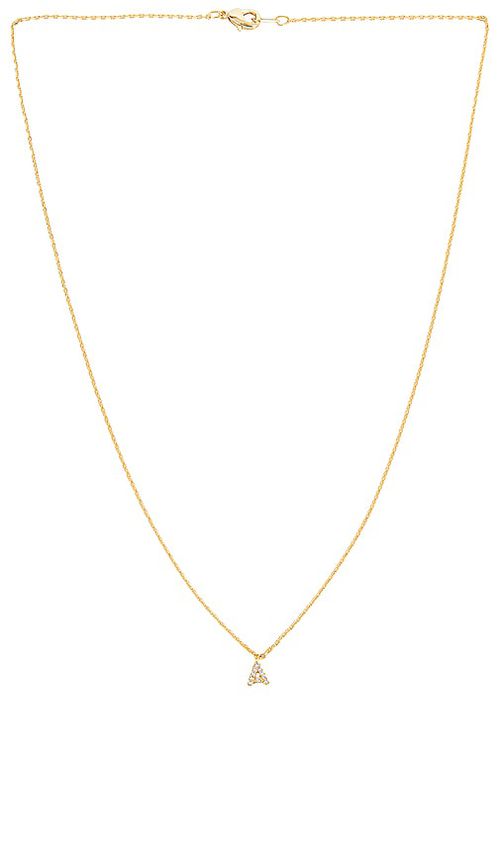 Petit moments Call Me By Your Name Necklace in Metallic Gold. - K also in A, B, C, D, E, G, H, I, J, N, O, F, P