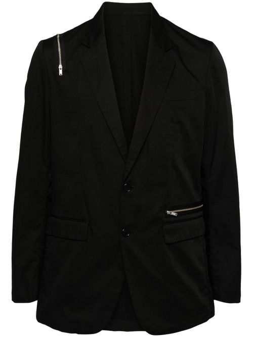 Zip details blazer - Black